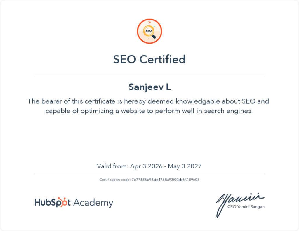 SEO expert in bangalore